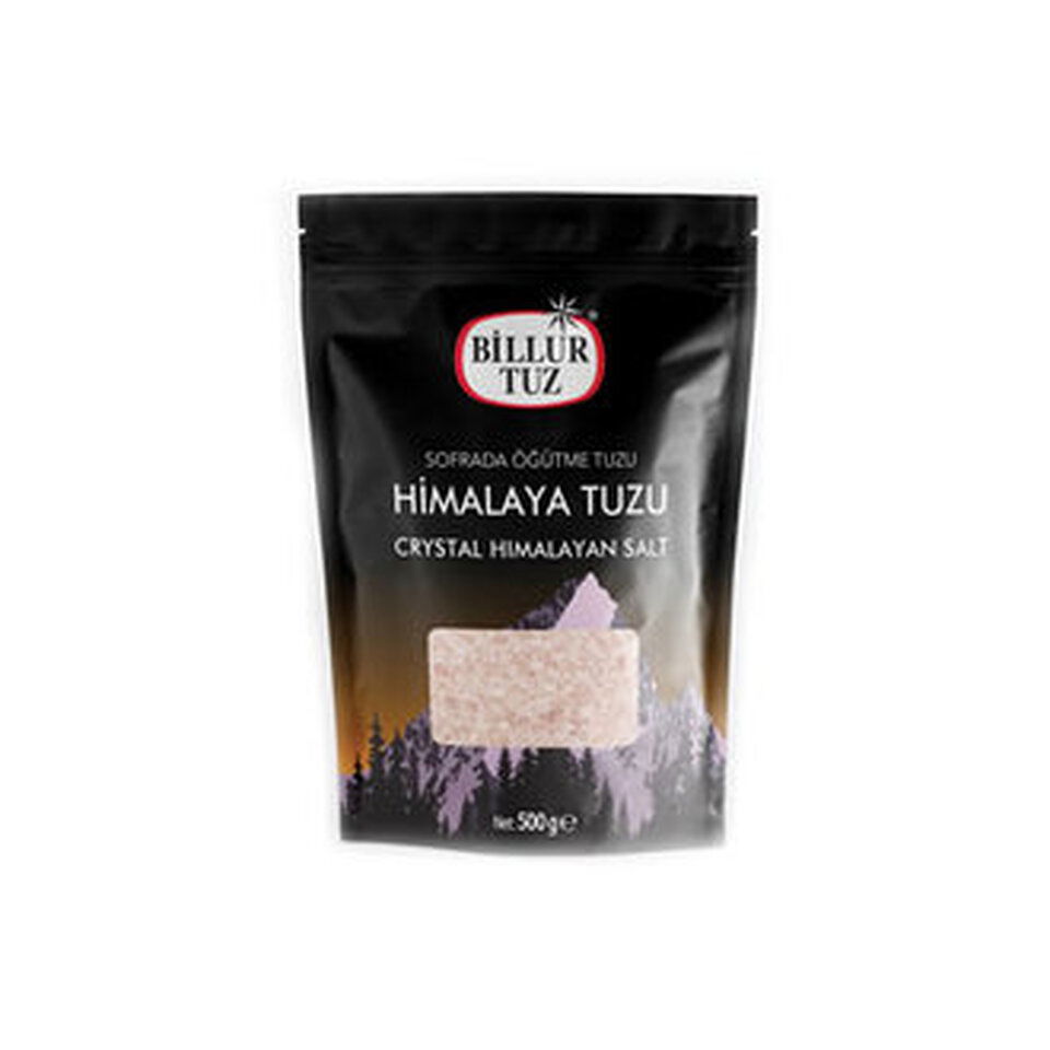 BİLLUR TUZ 500 GR.-HİMALAYA TUZU (DOYPACK)